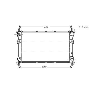 Arrefecedor do motor AVA COOLING FD2320
