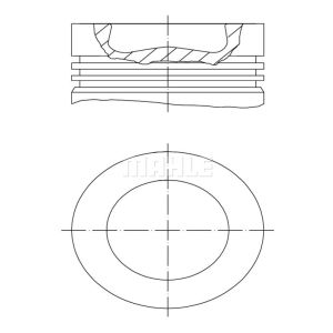 Pistão MAHLE 003 16 00