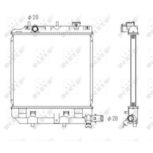 Radiator, motorkoeling NRF 53433