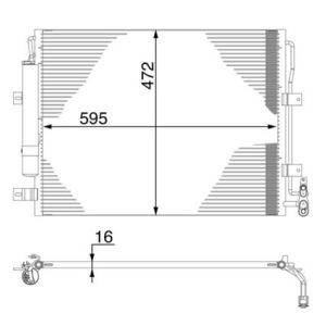 Condensator, airconditioner MAHLE AC 273 000S