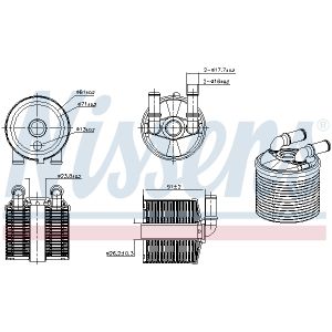 Arrefecedor de óleo do motor NISSENS 91506
