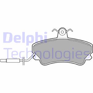 Set di pastiglie freno DELPHI LP822, fronte