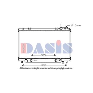 Radiador, arrefecimento do motor AKS DASIS 210128N