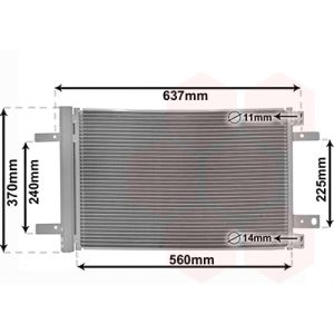A/C-kondensor VAN WEZEL 09015702