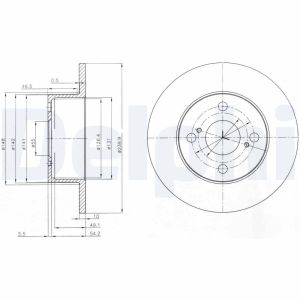 Disque de frein DELPHI BG4050