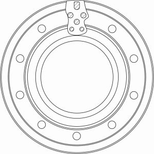 Bromsskiva TRW DF5129S