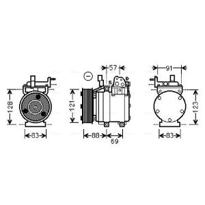 Compressor, ar condicionado AVA COOLING HYK258