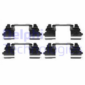 Kit de accesorios, pastillas de frenos DELPHI LX0572