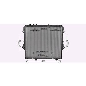 Raffreddatore motore AVA COOLING TO2757