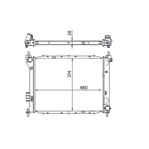 Arrefecedor do motor MAHLE CR 1695 000S