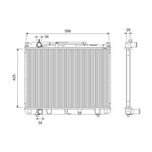 Radiateur moteur VALEO 701251