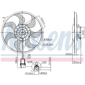 Ventilator NISSENS NIS 850070