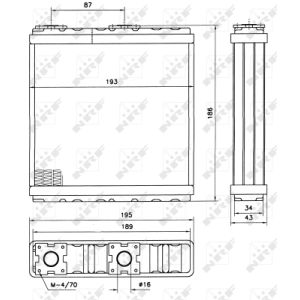 Warmtewisselaar, interieur verwarming NRF 52098