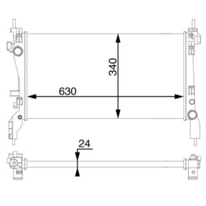 Arrefecedor do motor MAHLE CR 1122 000S
