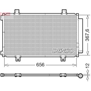 Condensador, sistema de ar condicionado DENSO DCN47009