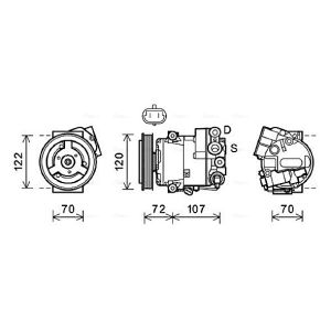 Compressor, ar condicionado AVA COOLING OLAK595