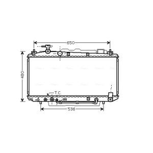 Arrefecedor do motor AVA COOLING TO2301