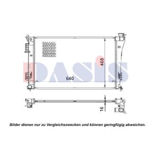 Motorkühler AKS DASIS 560074N
