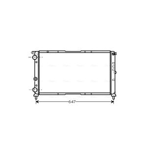 Arrefecedor do motor AVA COOLING FT2142