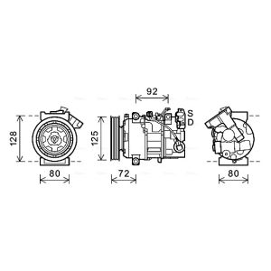 Kompressor för luftkonditionering AVA COOLING RTK489