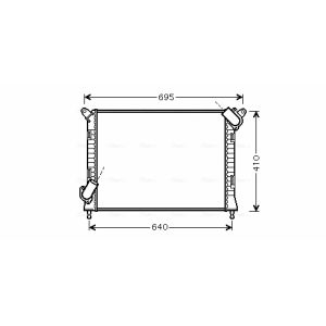 Arrefecedor do motor AVA COOLING BWA2307