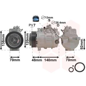 Compressor, ar condicionado VAN WEZEL 3000K393