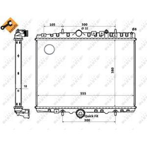 Radiator, motorkoeling EASY FIT NRF 58352