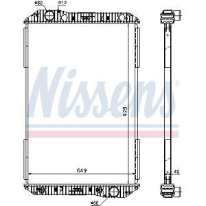 Radiator, motorkoeling NISSENS 625710