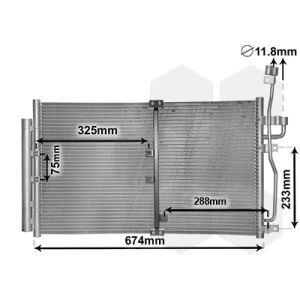 A/C-kondensor VAN WEZEL 37005425