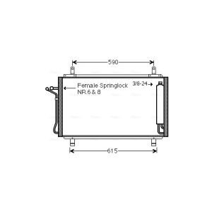Condenseur (climatisation) AVA COOLING DN5329D
