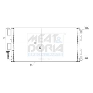 A/C-kondensor MEAT & DORIA 991228