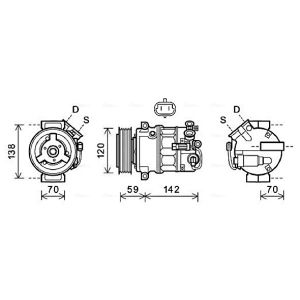 Compressor, ar condicionado AVA COOLING OLAK579