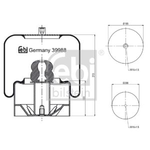 Federbalg, Luftfederung FEBI BILSTEIN 39988