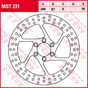 Disco de freno LUCAS TRW MST231, 1 Pieza