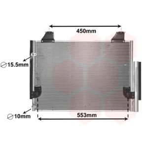 Condenseur (climatisation) VAN WEZEL 53005563