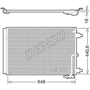Condensator, airconditioning DENSO DCN02025