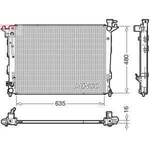 Moottorin jäähdytin DENSO DRM41005
