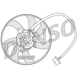Ventoinha, condensador do ar condicionado DENSO DER32003