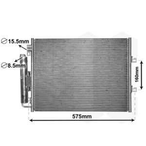 A/C-kondensor VAN WEZEL 43005454