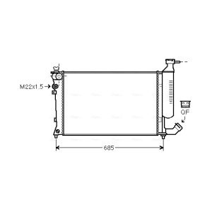 Arrefecedor do motor AVA COOLING CNA2157