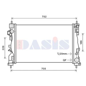 Arrefecedor do motor AKS DASIS 010031N