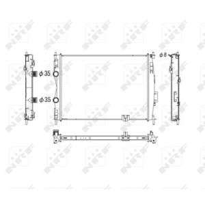 Radiator, motorkoeling NRF 53755