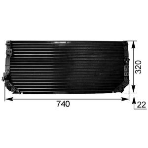 Condenseur, climatisation MAHLE AC 249 000S