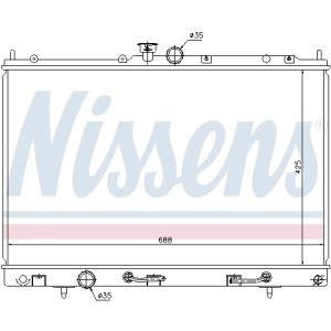 Kühler, Motorkühlung NISSENS 62893