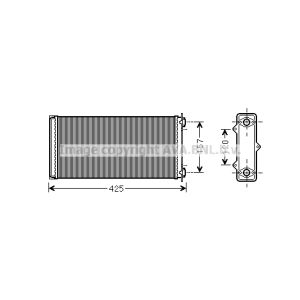 Warmtewisselaar, interieur verwarming HIGHWAY DF6037