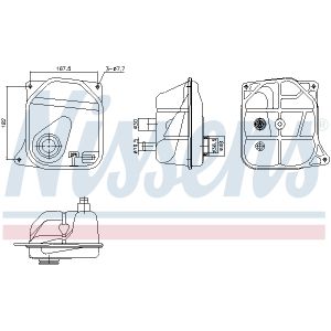 Watertank, radiator NISSENS 996362