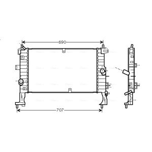 Arrefecedor do motor AVA COOLING OL2346