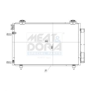 A/C-kondensor MEAT & DORIA 991181