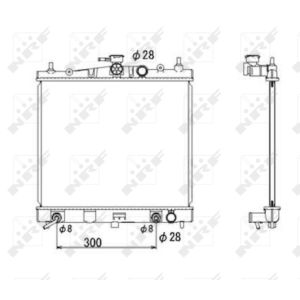 Radiatore, raffreddamento motore NRF 53535