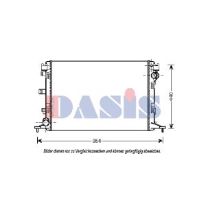 Radiador, arrefecimento do motor AKS DASIS 180072N